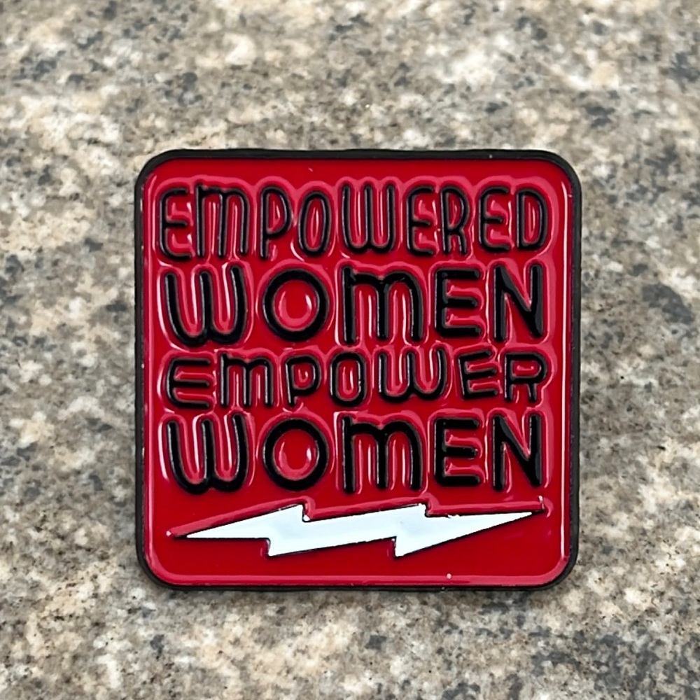 empowered women empower women brooch lapel pin‎ backpack pin